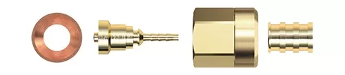Gomax — UNF thread straight female fitting + valve opener